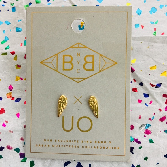 Urban Outfitters Jewelry - Urban Outfitters x Bing Bang Wings Earrings Studs